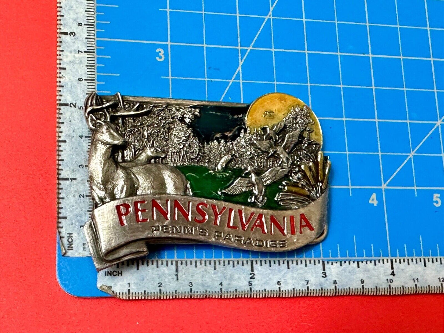The Great State of Pennsylvania PA - Penn's Paradise Bergamot Belt Buckle
