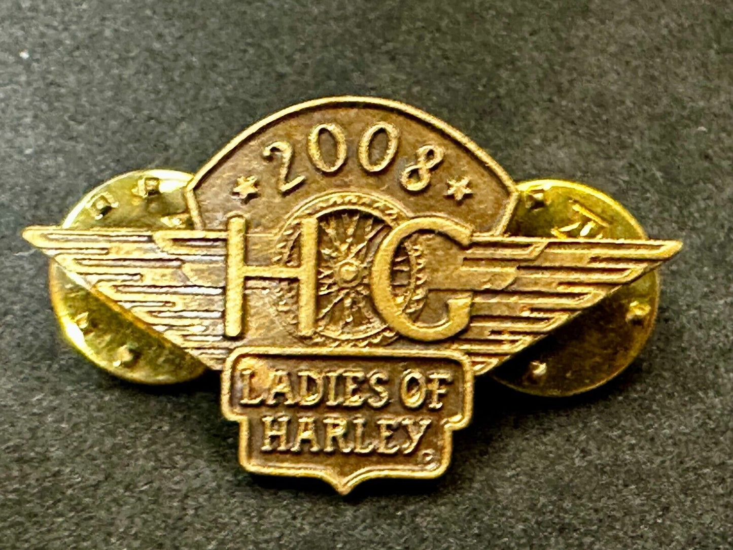 2008 Ladies of Harley Davidson Owners Group HOG Pin for Jacket or Vest