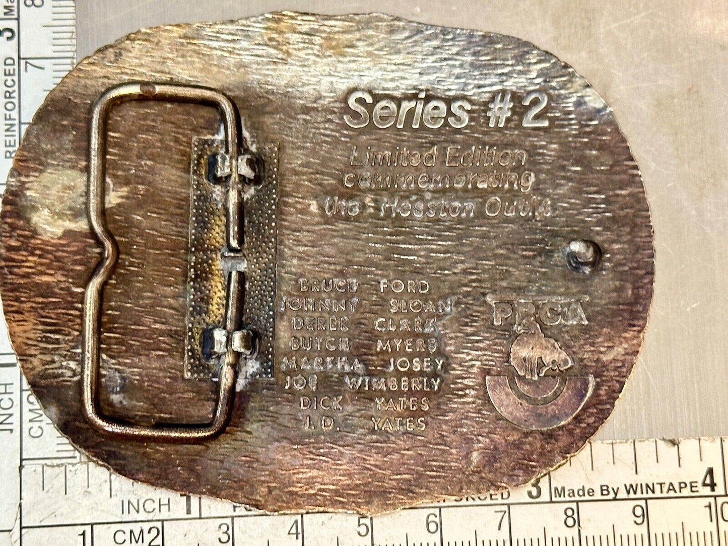 1986 Hesston Outfit Tournament Rodeo - Limited Series No 2 belt buckle