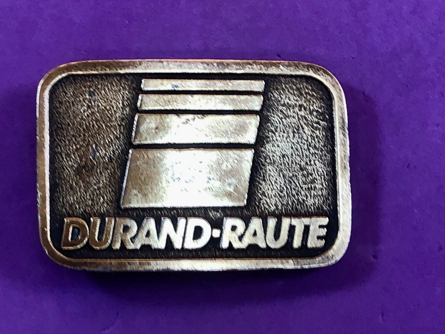 Vintage Durand - Raute Milling Machinery belt buckle by Adaisy