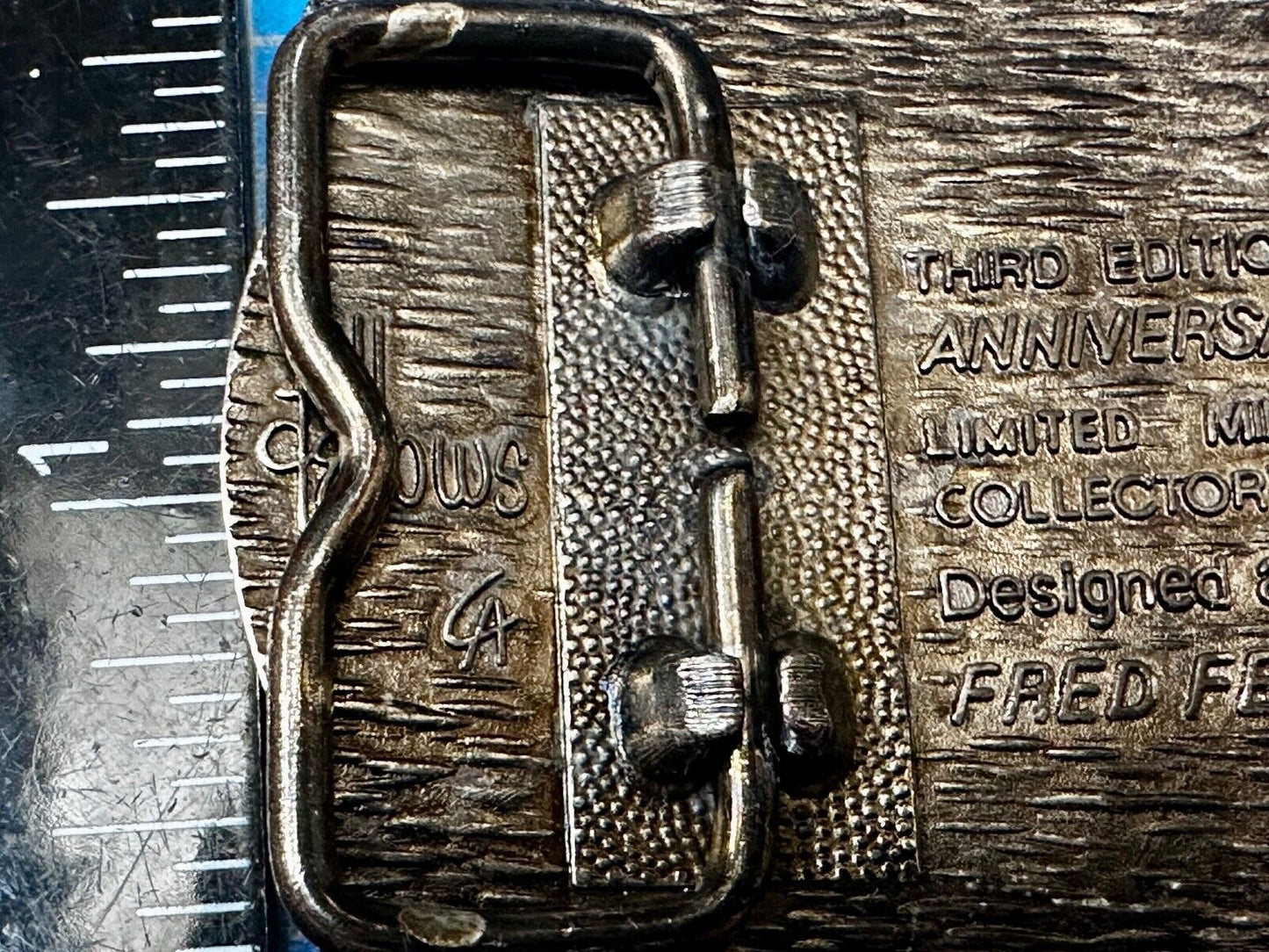 1985 NFR National Finals Rodeo Youth Size Hesston Commemorative Belt Buckle