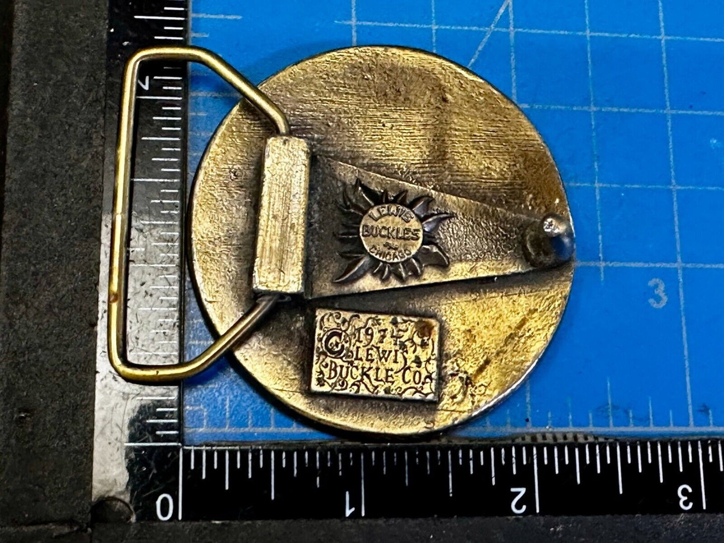 B & O Baltimore and Ohio Railroad Vintage 1974 Belt Buckle by Lewis Buckle Co.