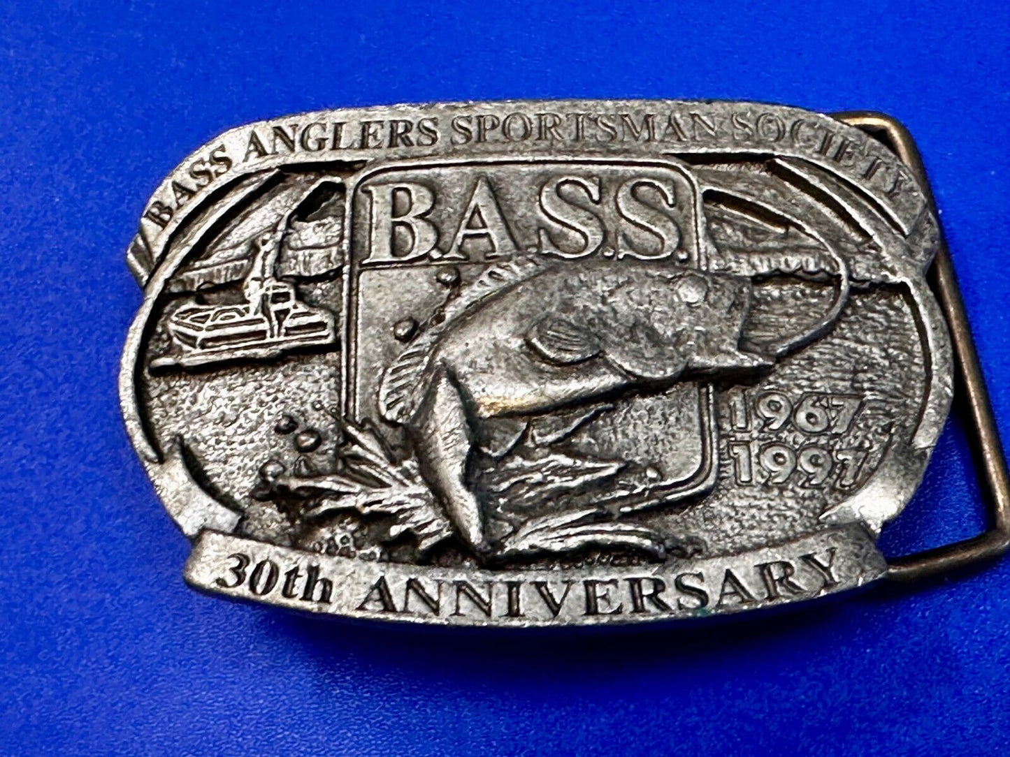 Bass Anglers Sportsman Society 30th Anniversary Club Belt Buckle
