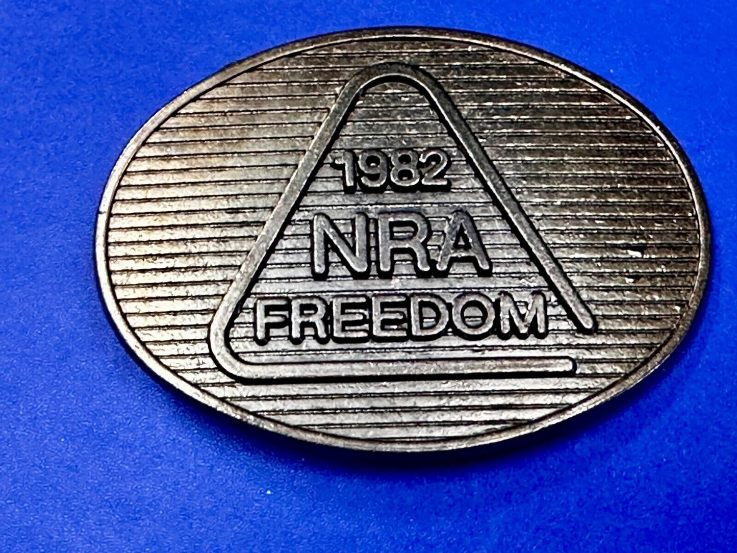 1982 NRA Freedom National Rifle Association Vintage Belt Buckle