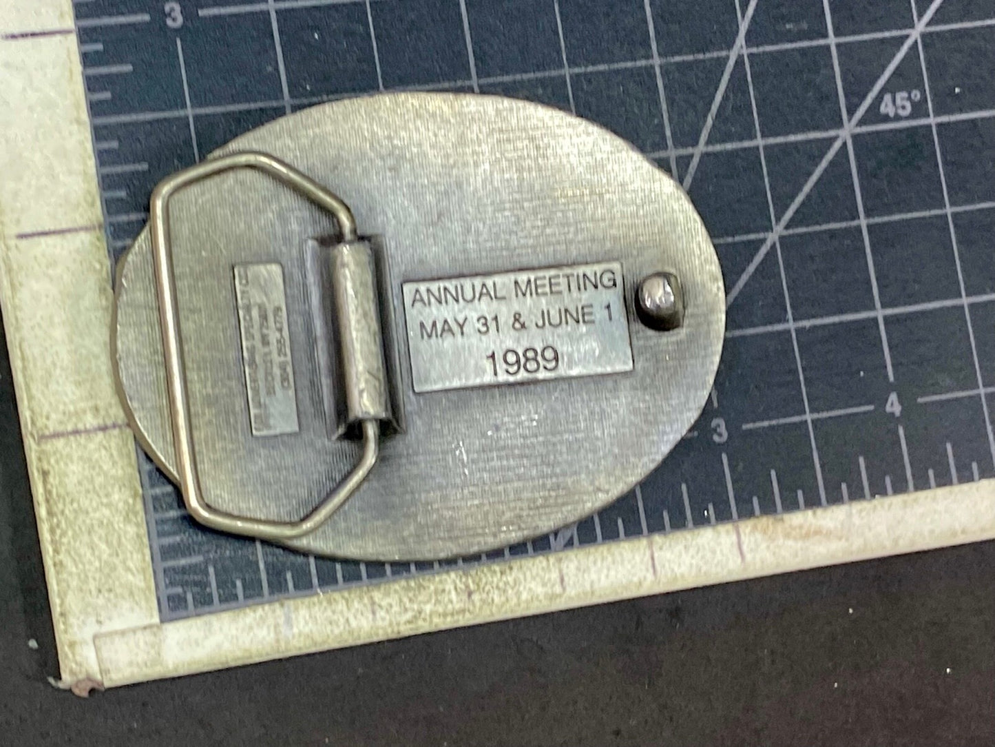 Vintage 1989 National Homes Safety Assoc Breckenridge Co Belt Buckle By Fox