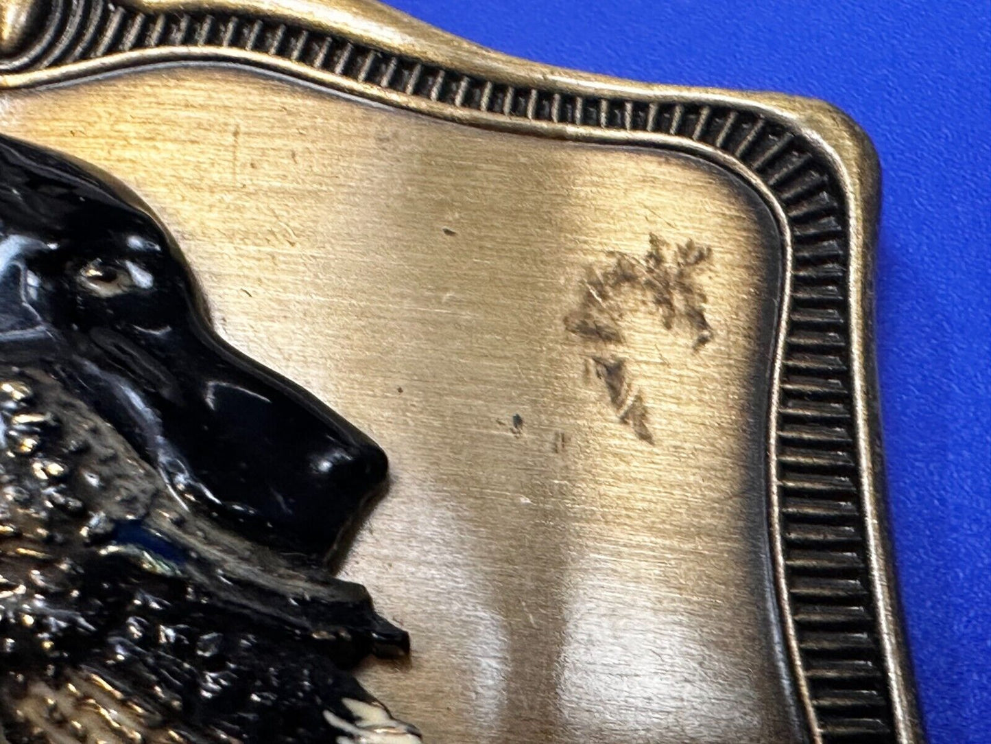Black Labrador Retriever Bird Dog Wild Duck Hunting Vintage Raintree Belt Buckle