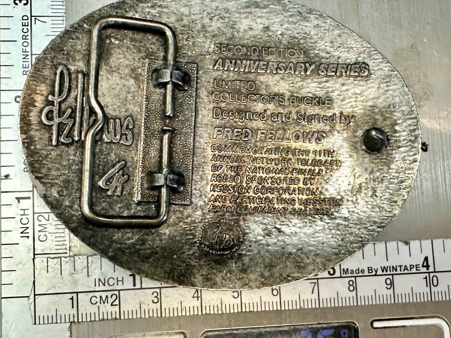 1984 Hesston National Finals Rodeo NFR Limited Edition Collectors Belt Buckle