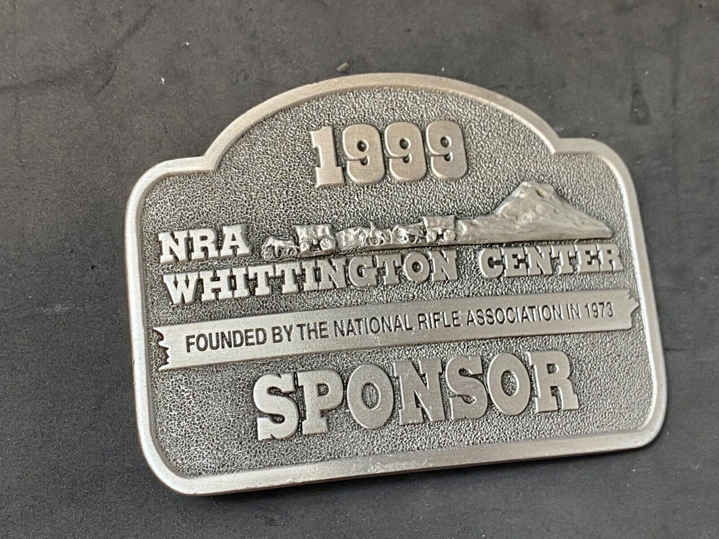 1999 NRA Whittington Center National Rifle Associon Sponsor belt buckle