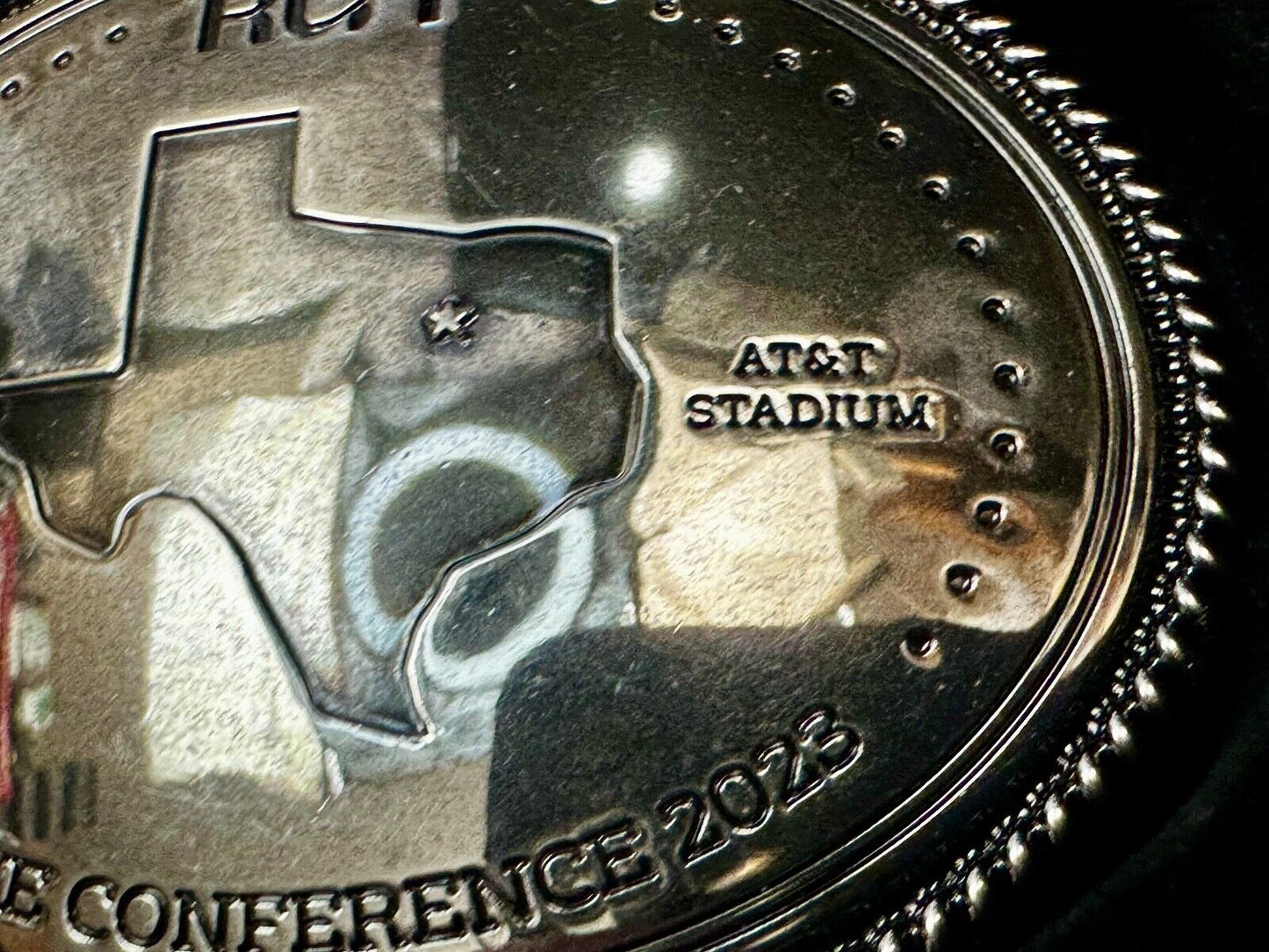 Texas RUN April 17th - 18th. AT&T Stadium League Conference 2023 Belt Buckle