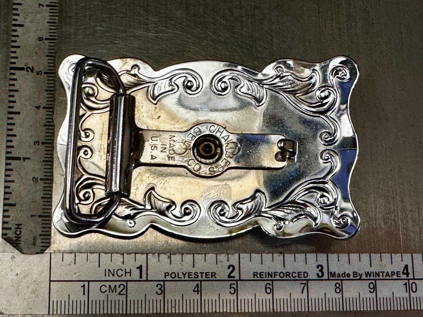 Texas Longhorn Cow Head Steer Western Cowboys Vintage Chambers Belt Buckle