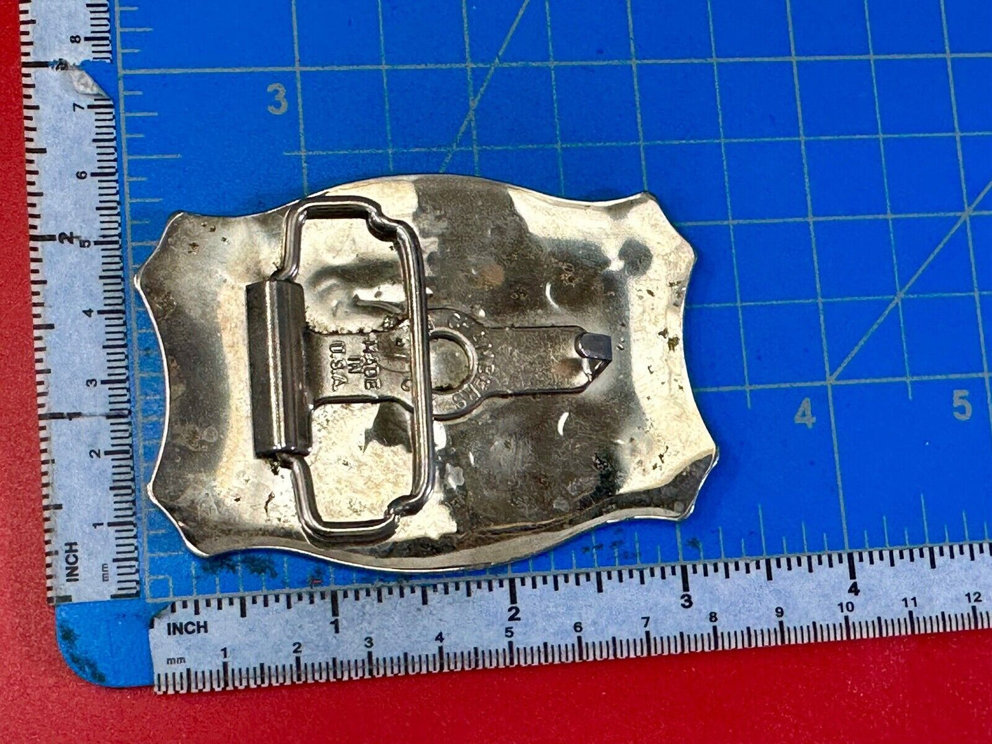 Vintage Chambers Vintage Cowboy Saddle Bronc western two tone belt buckle