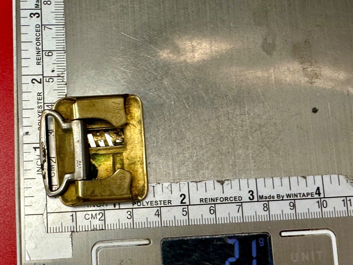 Vintage Art Deco Initials BMC belt buckle Deluxe Plate by Swank