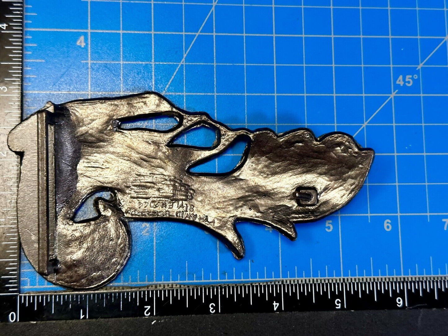 Unique Cockatoo Bird Parrot Figural Cutout Belt Buckle by Pyramid Belt Co