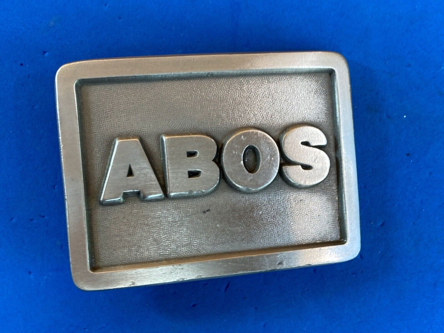 Abos American Board Of Orthopaedic Surgery? Vintage Solid Pewter Belt Buckle -