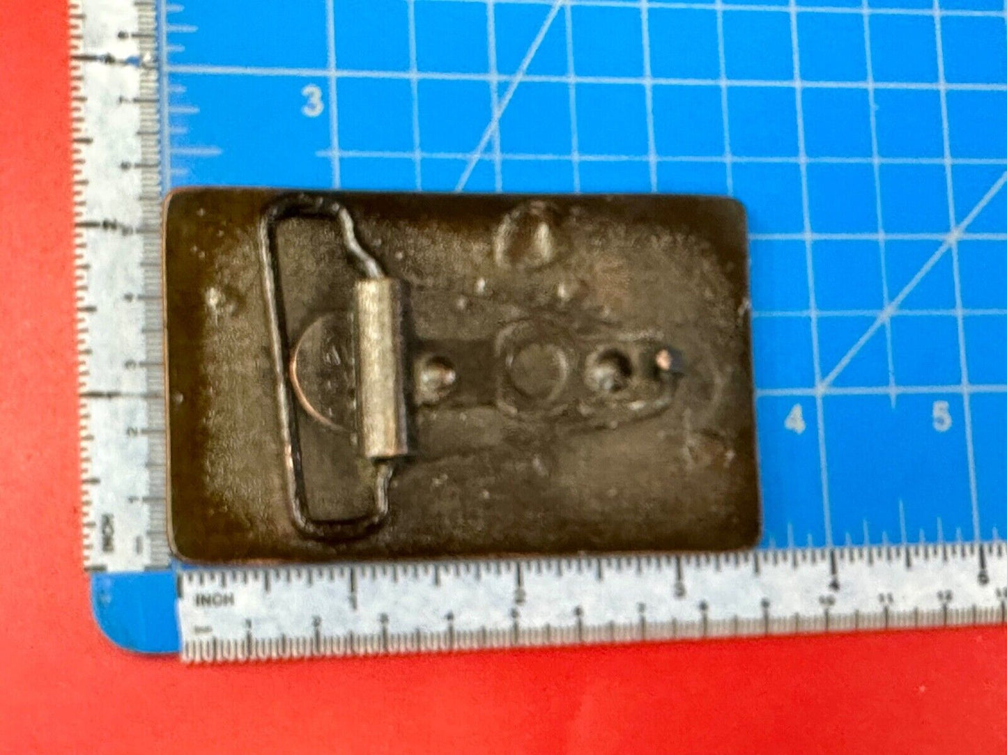 US STAMP Bicentennial celebration America figural belt buckle by Oden
