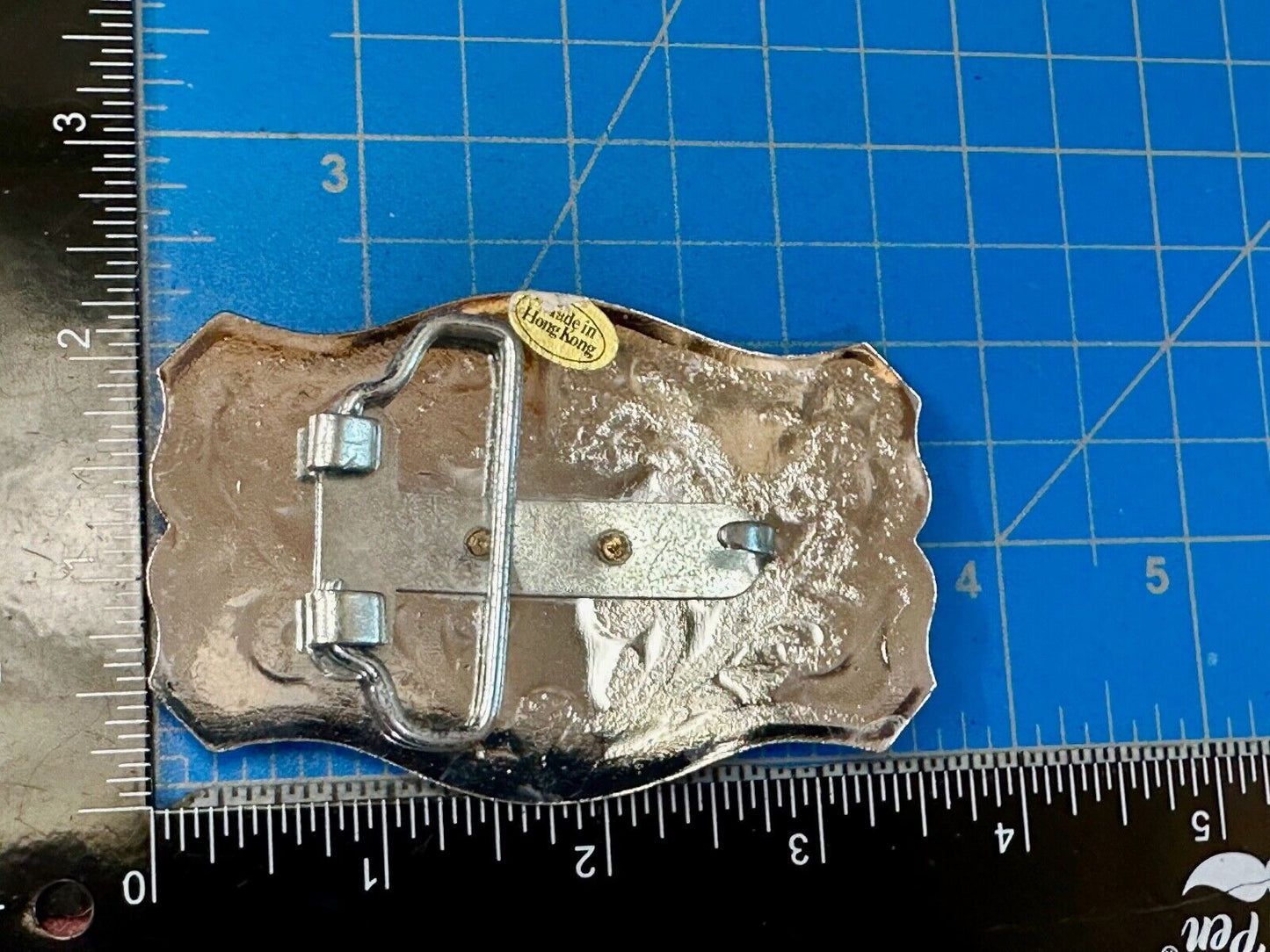 Two Tone Bucking Bronc Bronco Saddle Horse Rodeo vintage belt buckle