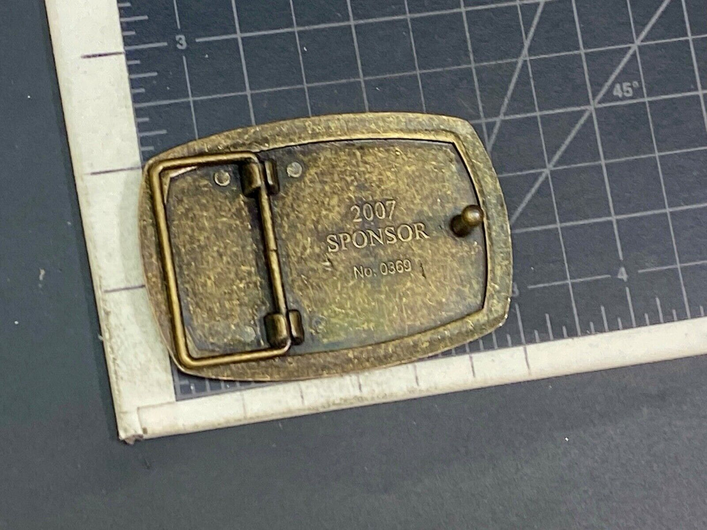 The American Disable Veteran Memorial Belt Buckle Their Courage Endures.