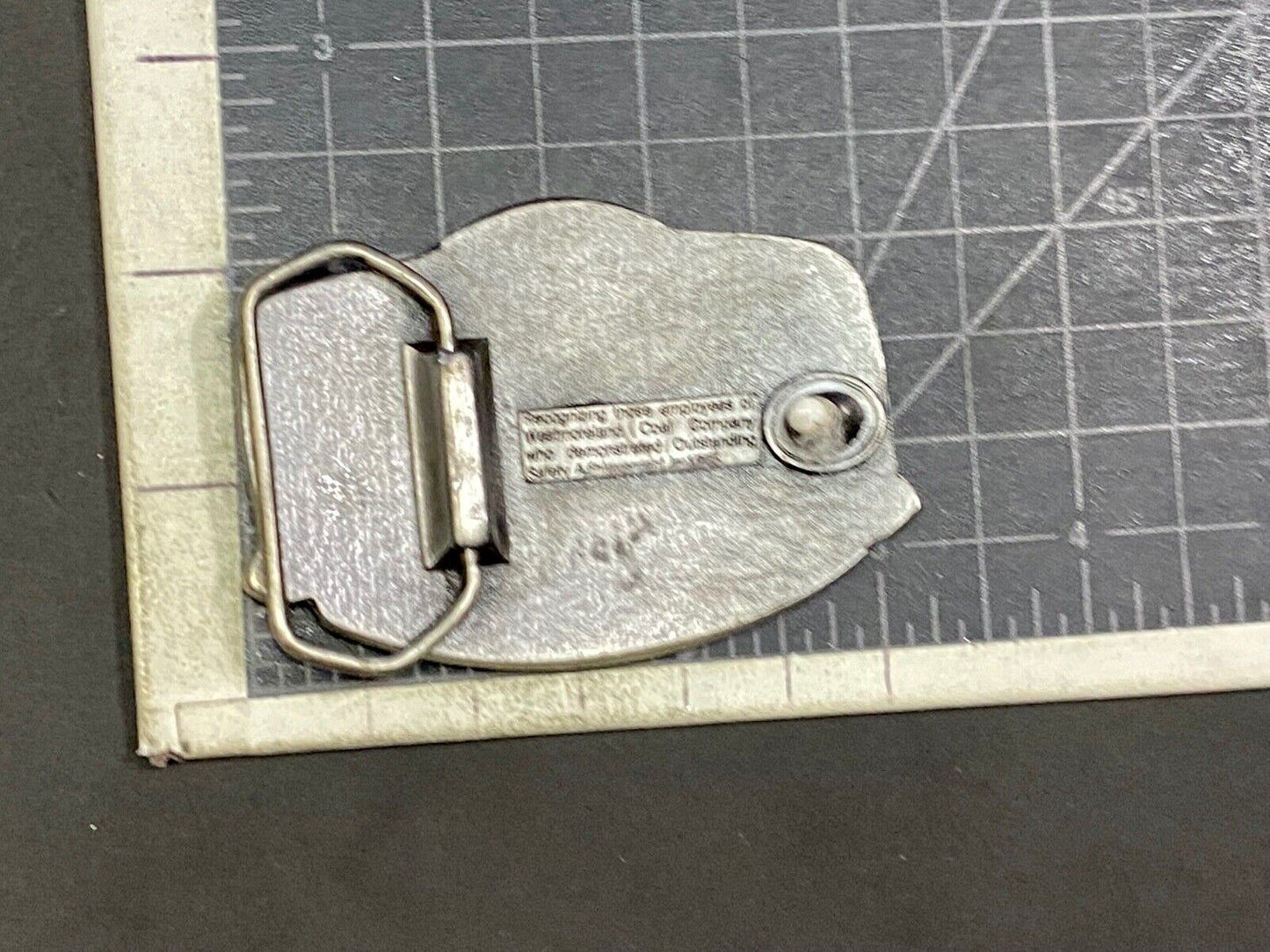 Vintage 1985 Westmoreland Coal Mining Company Directors Safety Award Belt Buckle
