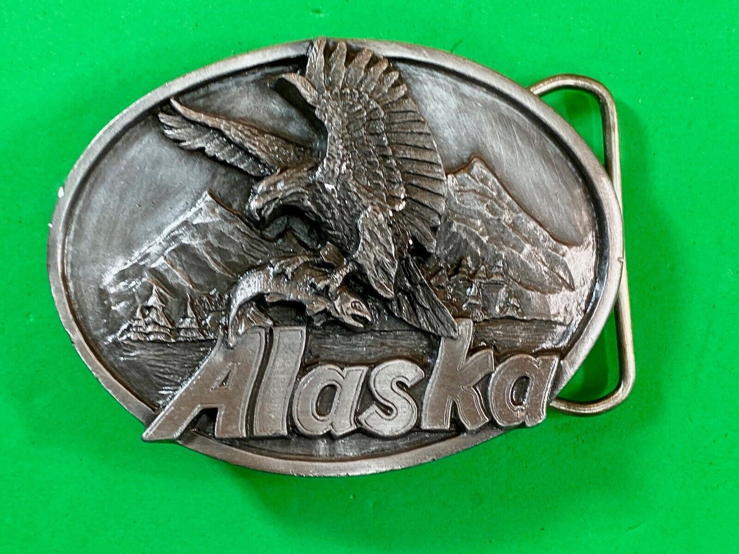 The great state of AK Alaska - Mighty Huntsman - THE EAGLE Belt Buckle