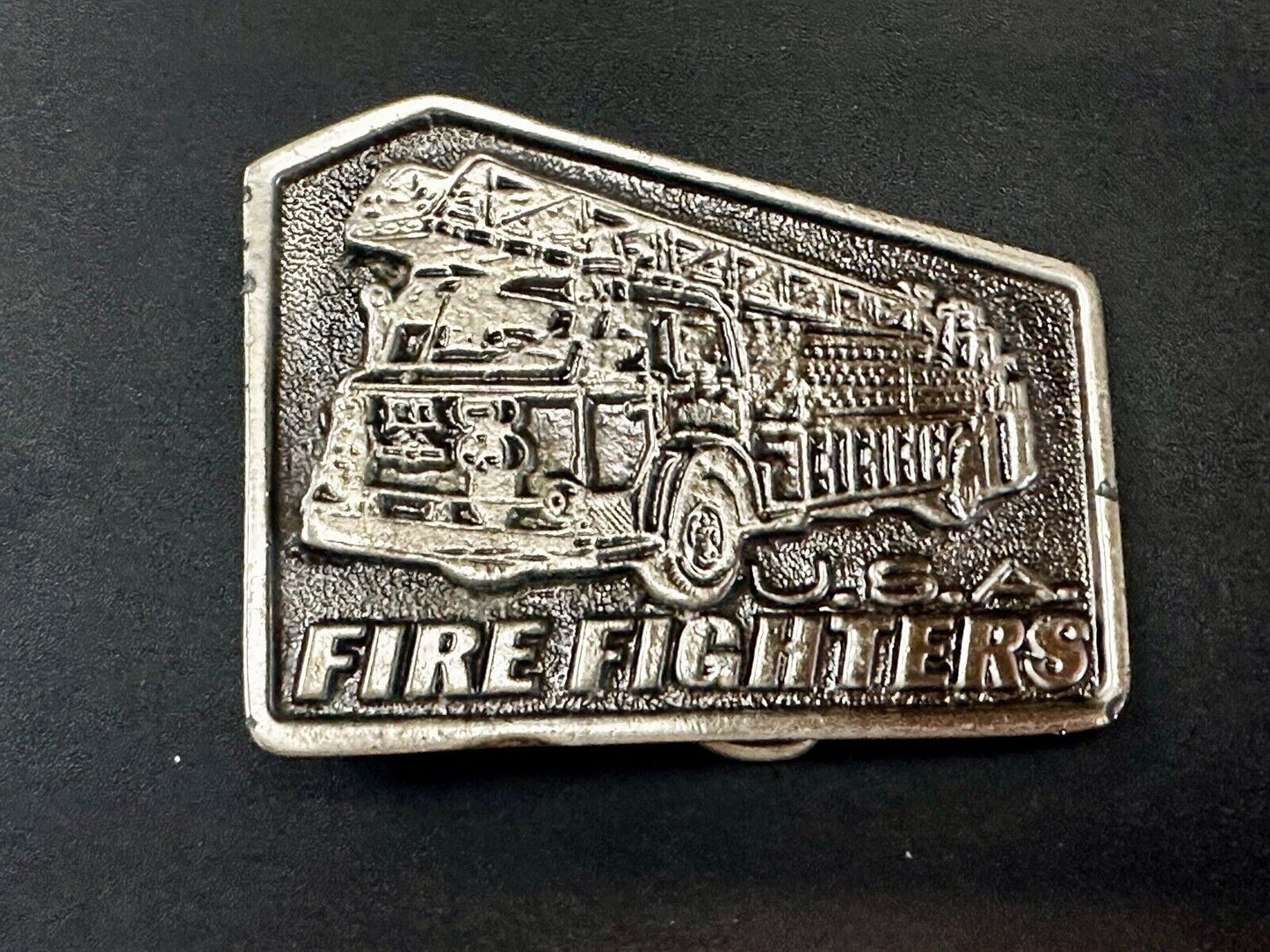 USA American Firefighters Ladder Truck Commemorative metal color Belt Buckle