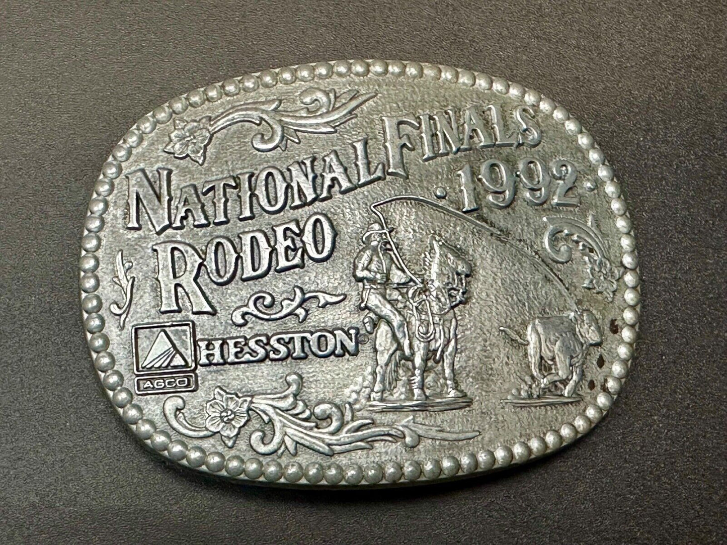 1992 Award Design Medals NFR National Finals Rodeo belt buckle