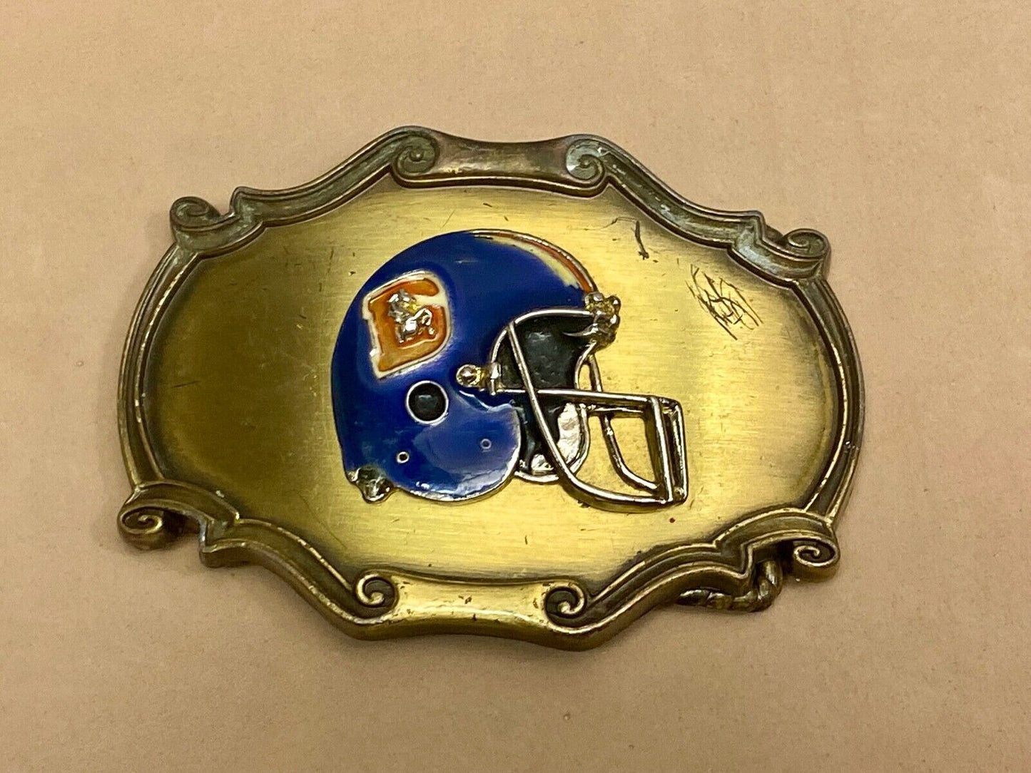Vintage 1978 Chicago Bears? Nfl Sports Football Team Raintree Belt Buckle