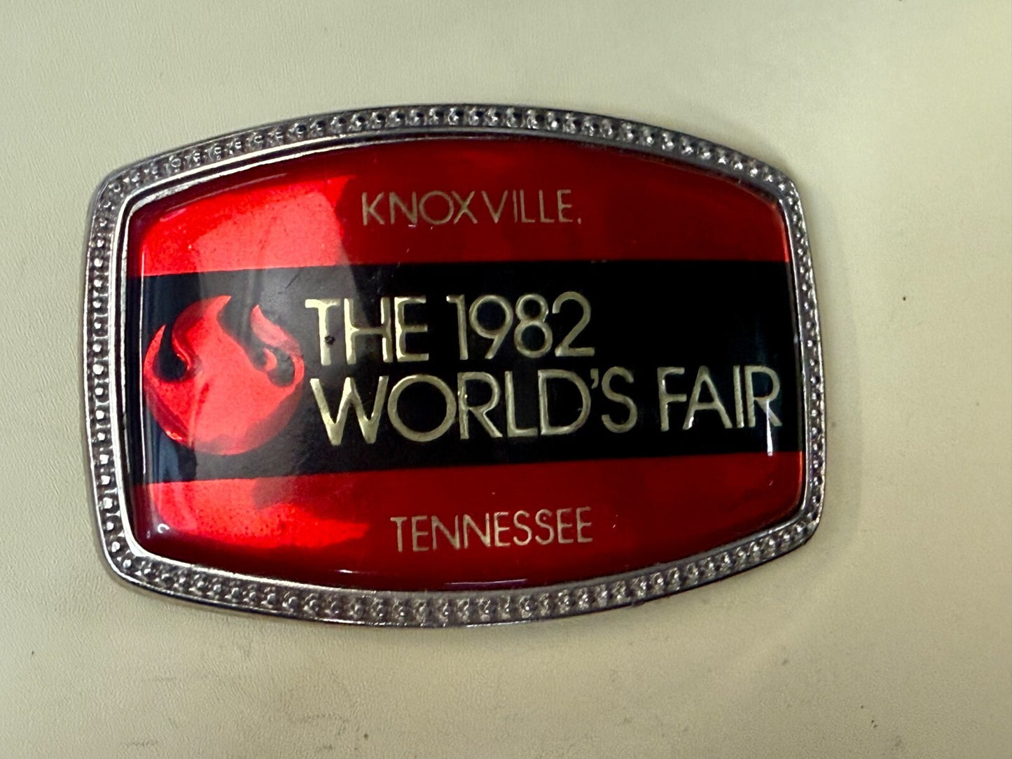 The 1982 World's Fair Knoxville Tennessee State Commemorative Belt Buckle