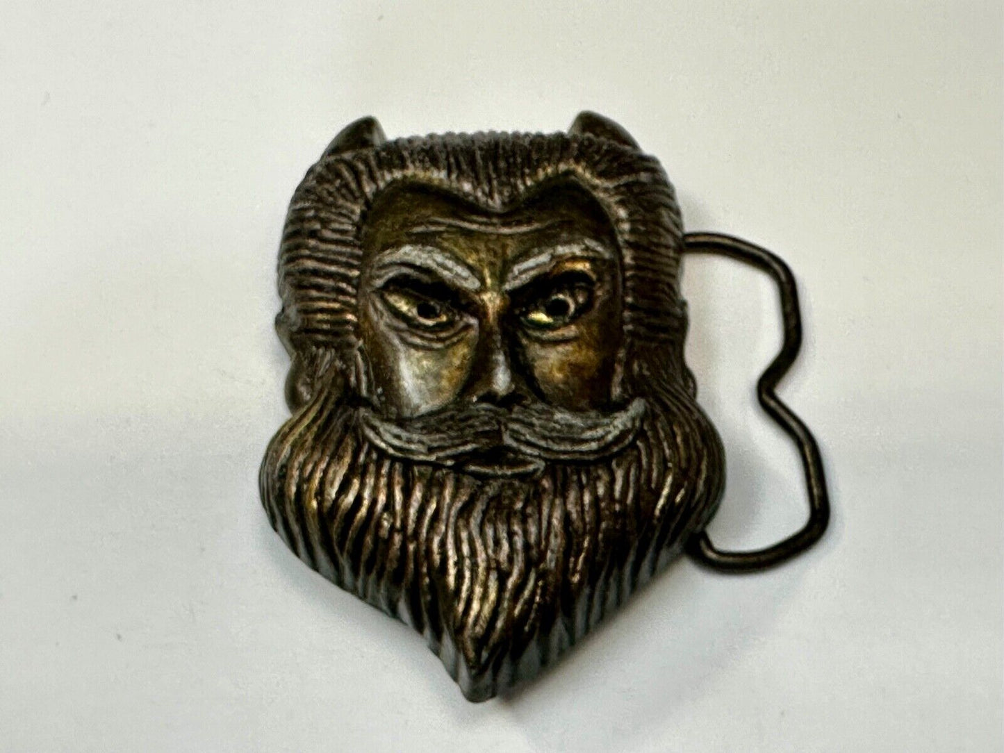 Bearded Devil Vintage MBCI Fantasy Man Head Vintage 70s Belt Buckle