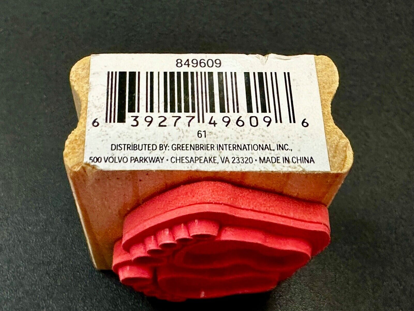 Baby Footprints Feet - NOS 1.5" Rubber Stamp for Crafting and Card Making