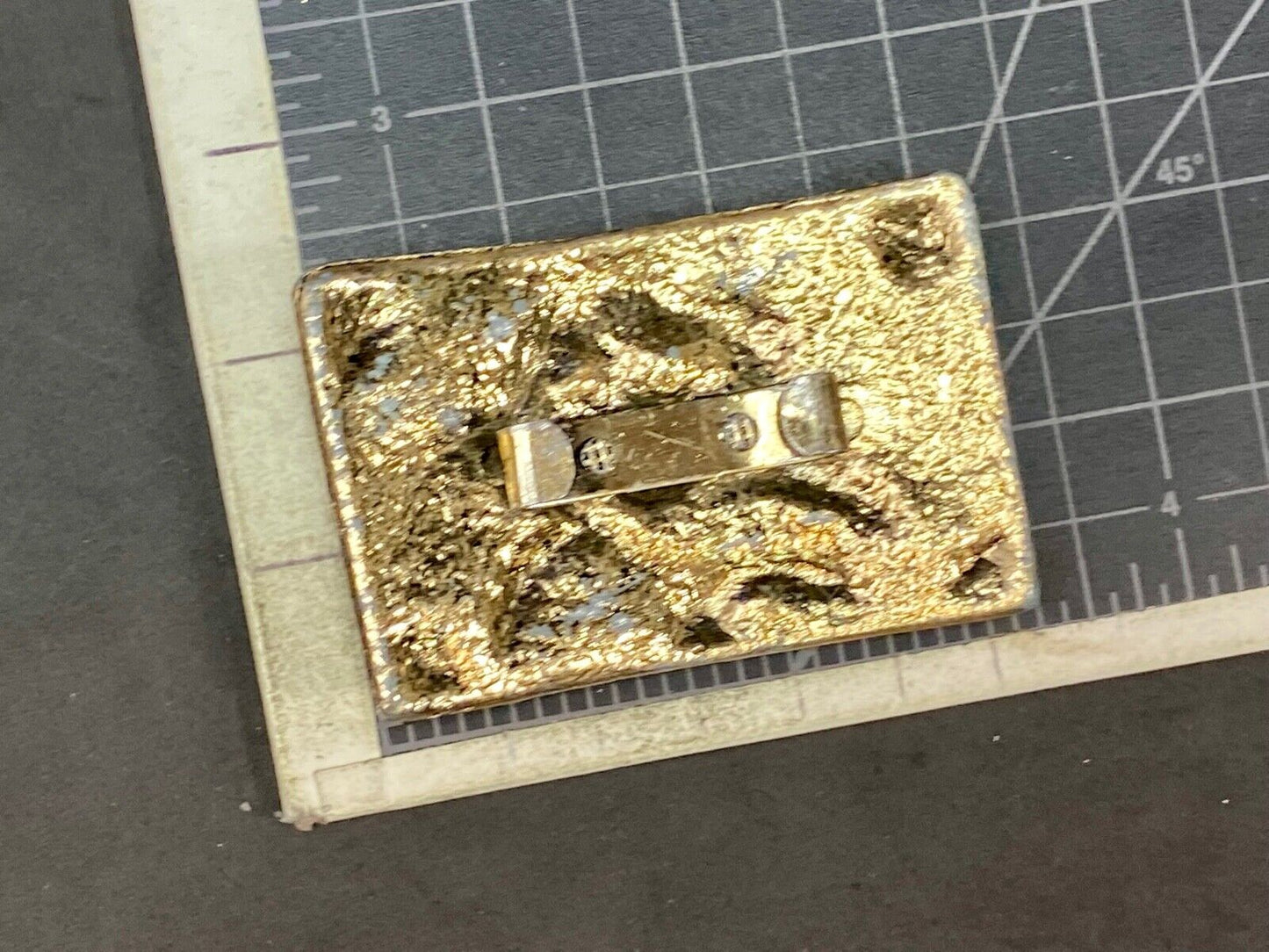 Beautiful Woman - Raised Dimension On Gold Tone Belt Scarf Tie Slide Buckle