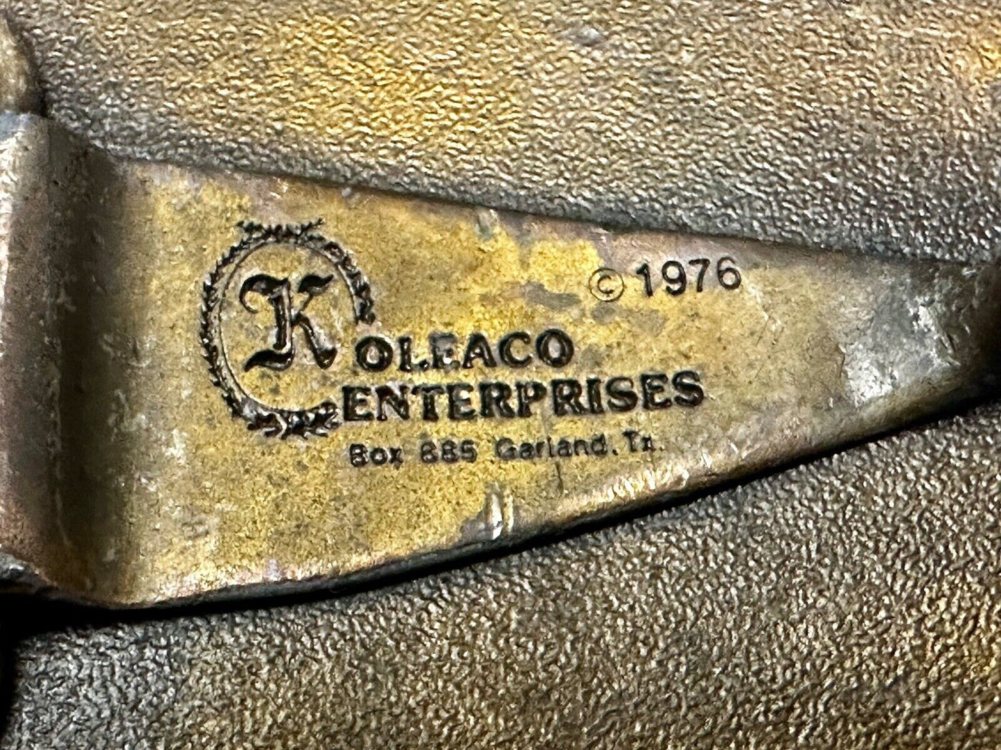 Texas is for Lovers EARLY Vintage 1976 Koleaco Belt Buckle