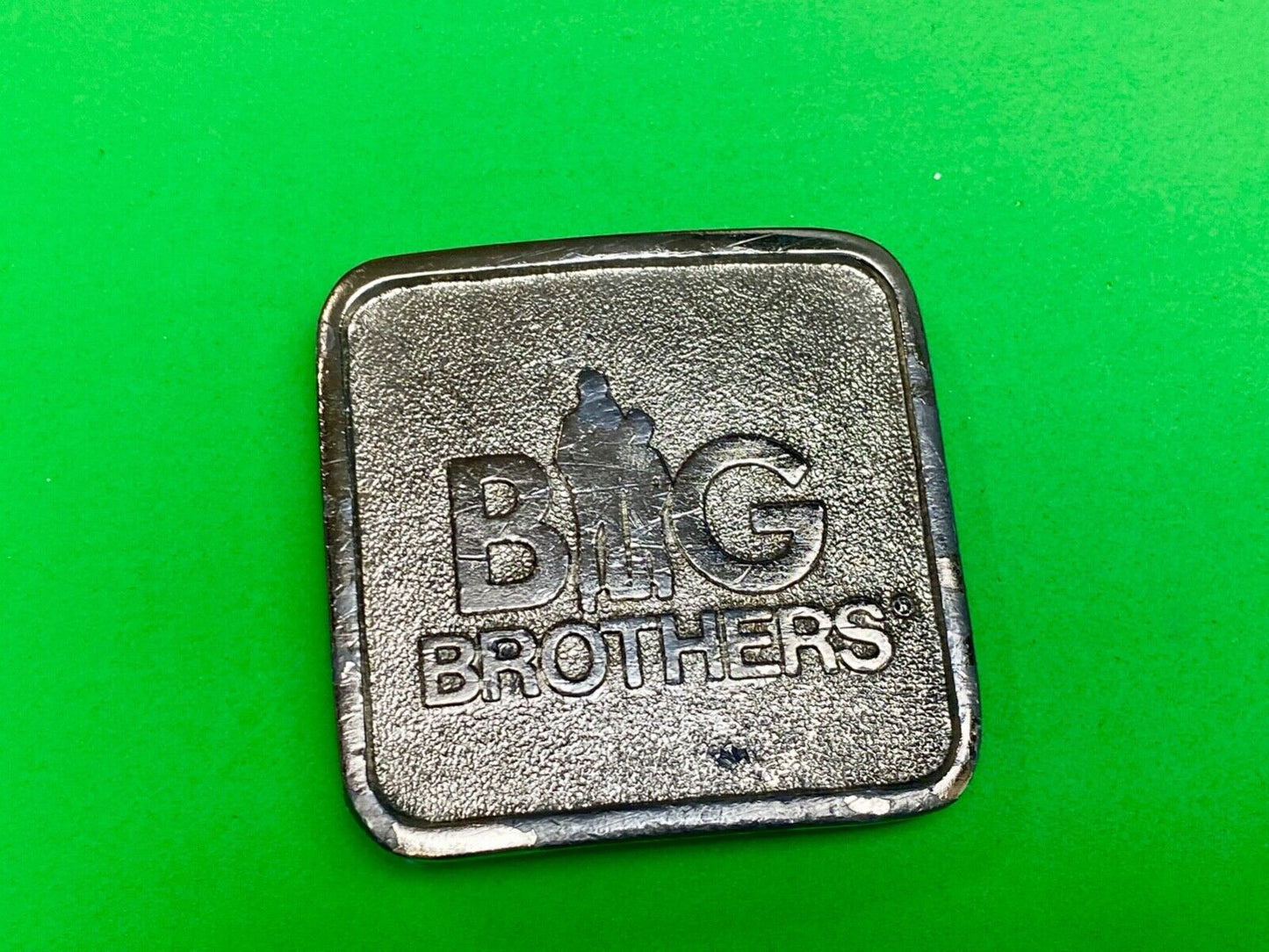 BIG BROTHERS COMMEMORATIVE BELT BUCKLE! VINTAGE! 1970s! WYOMING STUDIO ART WORKS