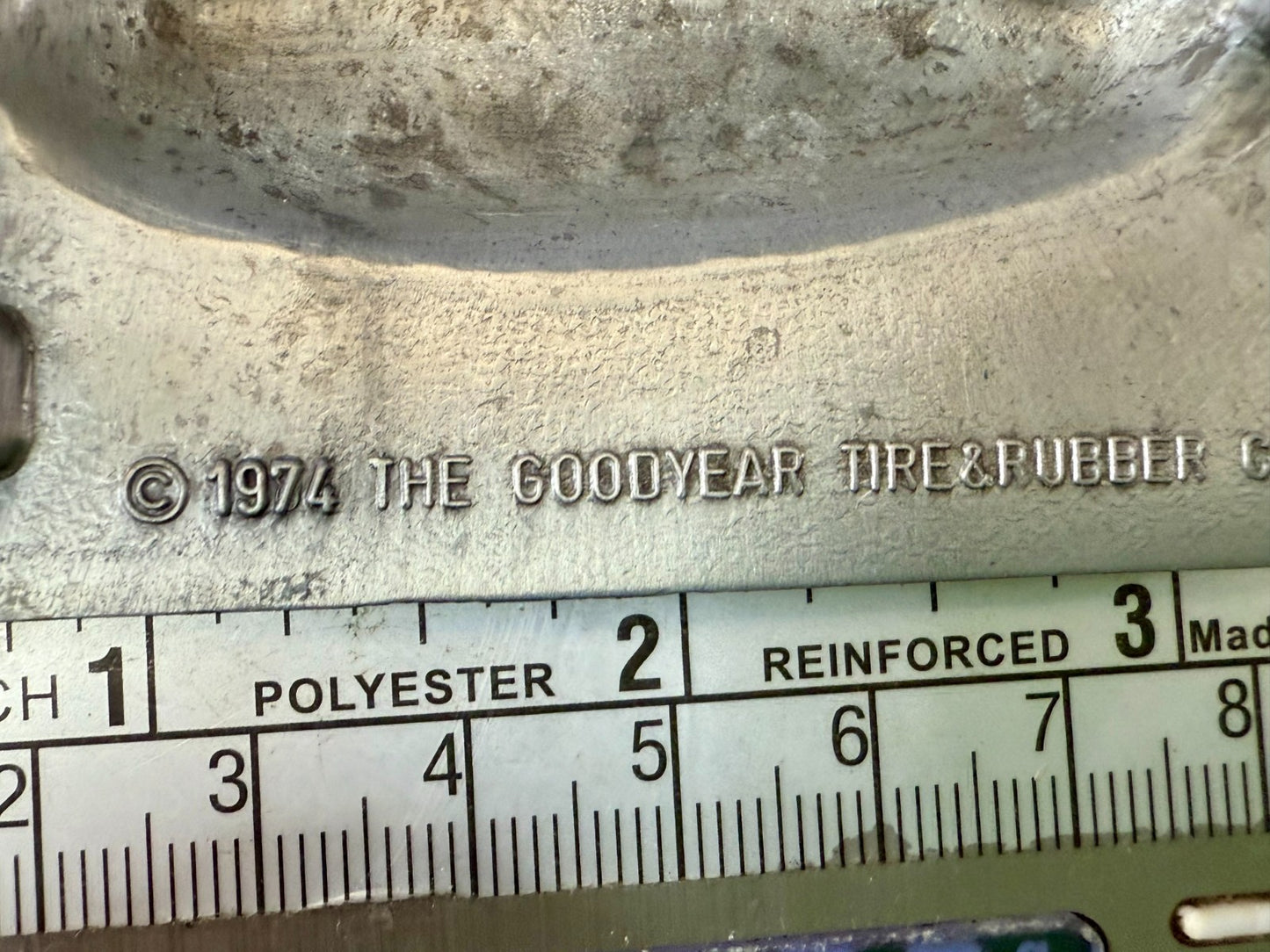 The Goodyear Blimp Tire & Rubber Company Air Ship Vintage 1974 Promo Belt Buckle