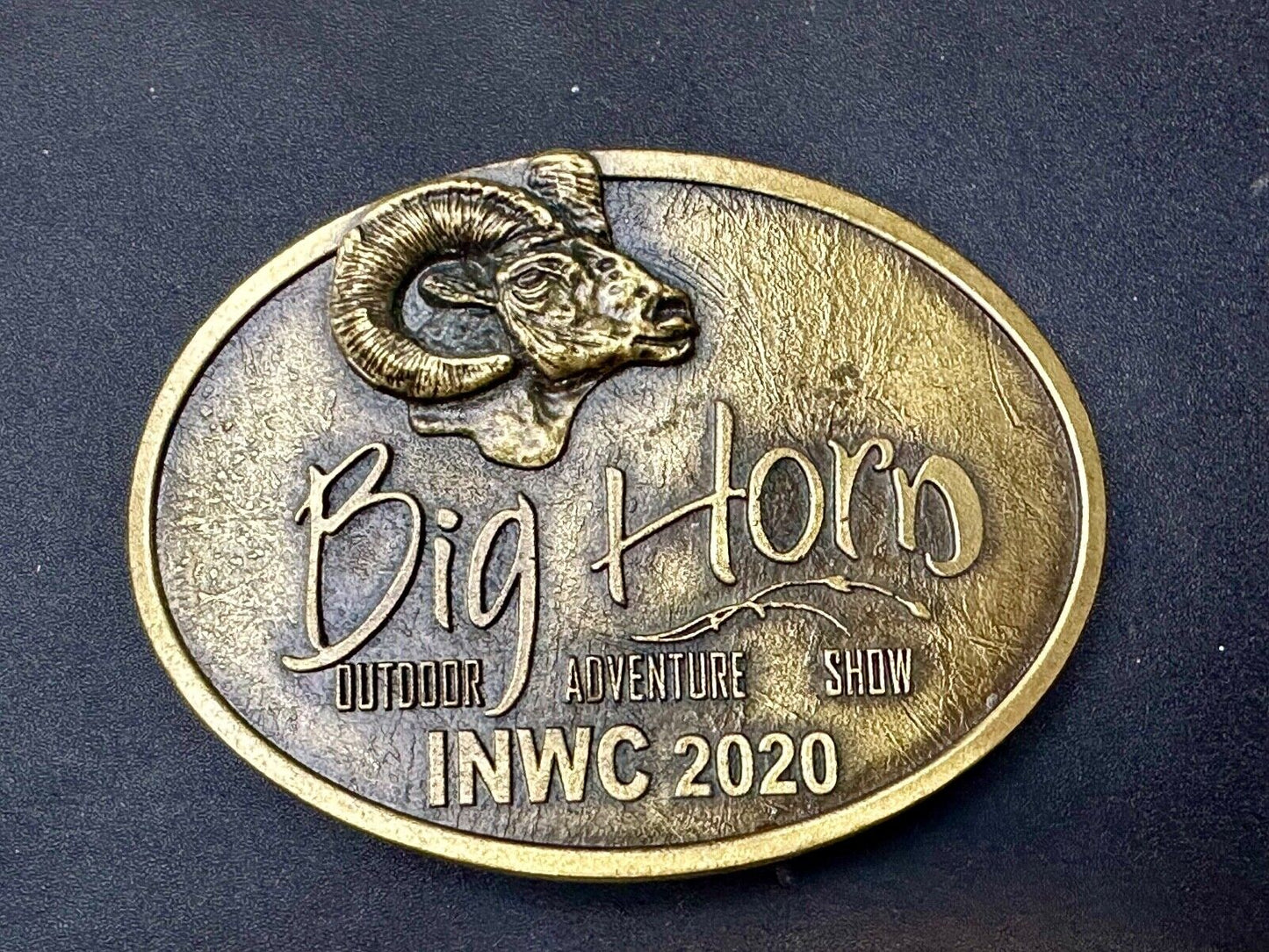 BIG HORN SHOW 2020 Outdoor Adventure Inland N.W. INWC Spokane WA Belt Buckle