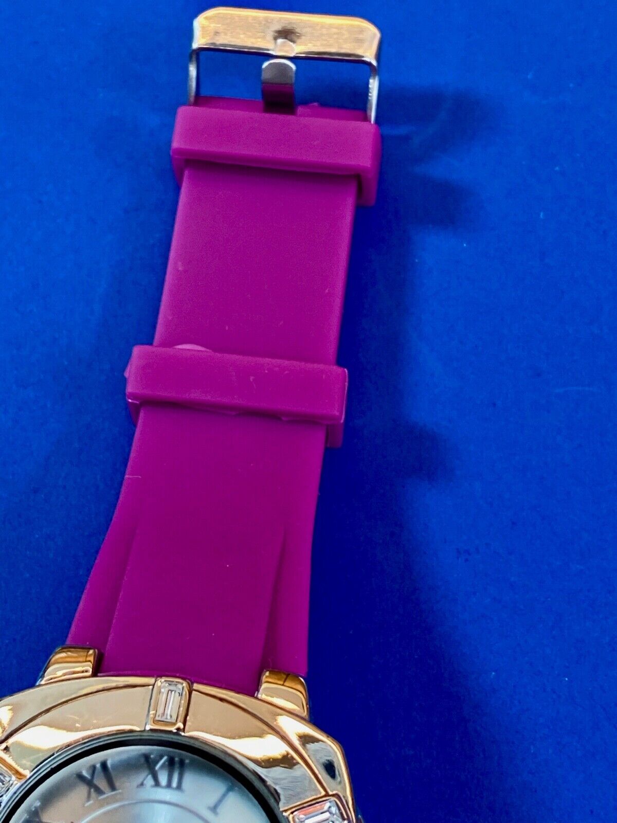 Terner 052009-1 Women's Watch - Pink Band Rhinestone Accents - New Battery