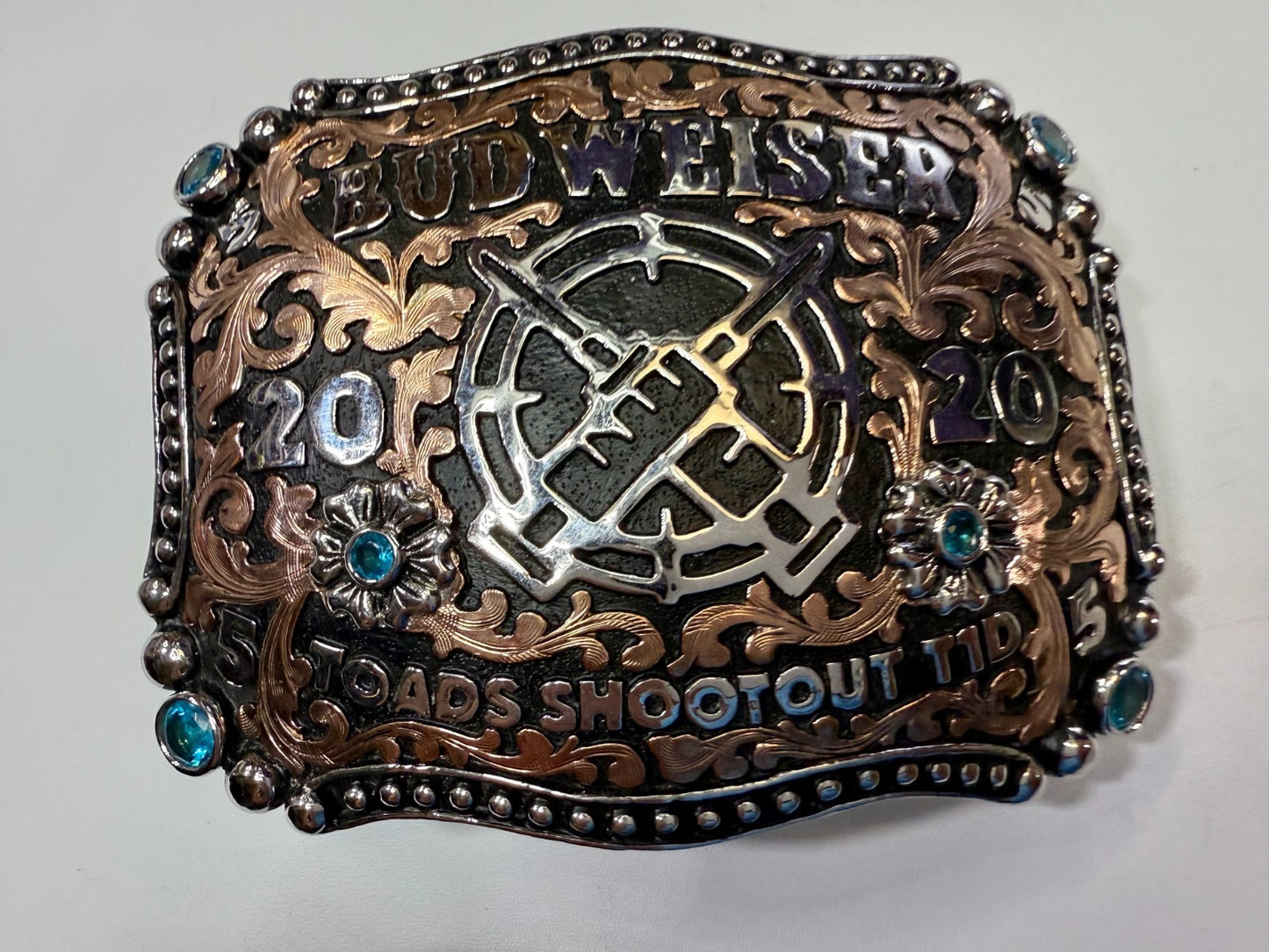 2020 Budweiser Toads Shoot Out TID Event 2ND TO NONE Trophy NASCAR Belt Buckle
