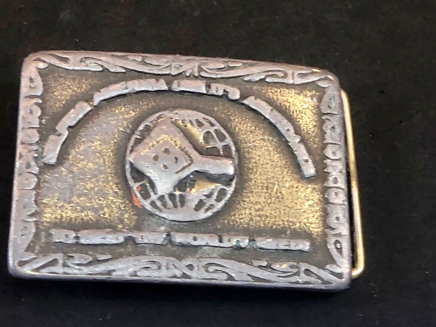 Vintage CD Hit industry company promotional belt buckle