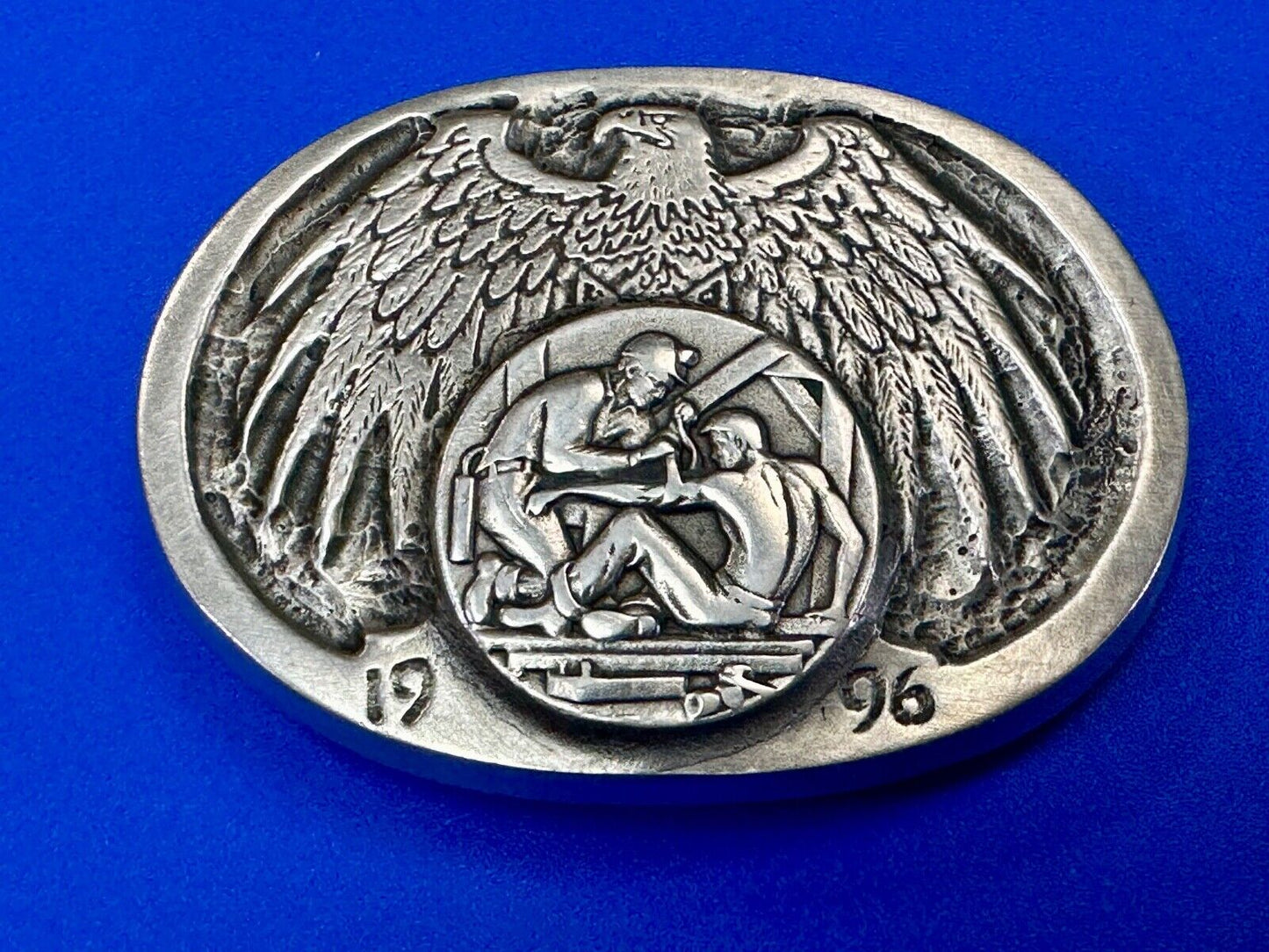 20th ANNUAL ROCKY MOUNTAIN COAL MINE RESCUE BELT BUCKLE! VINTAGE! GARY PRAZEN 96