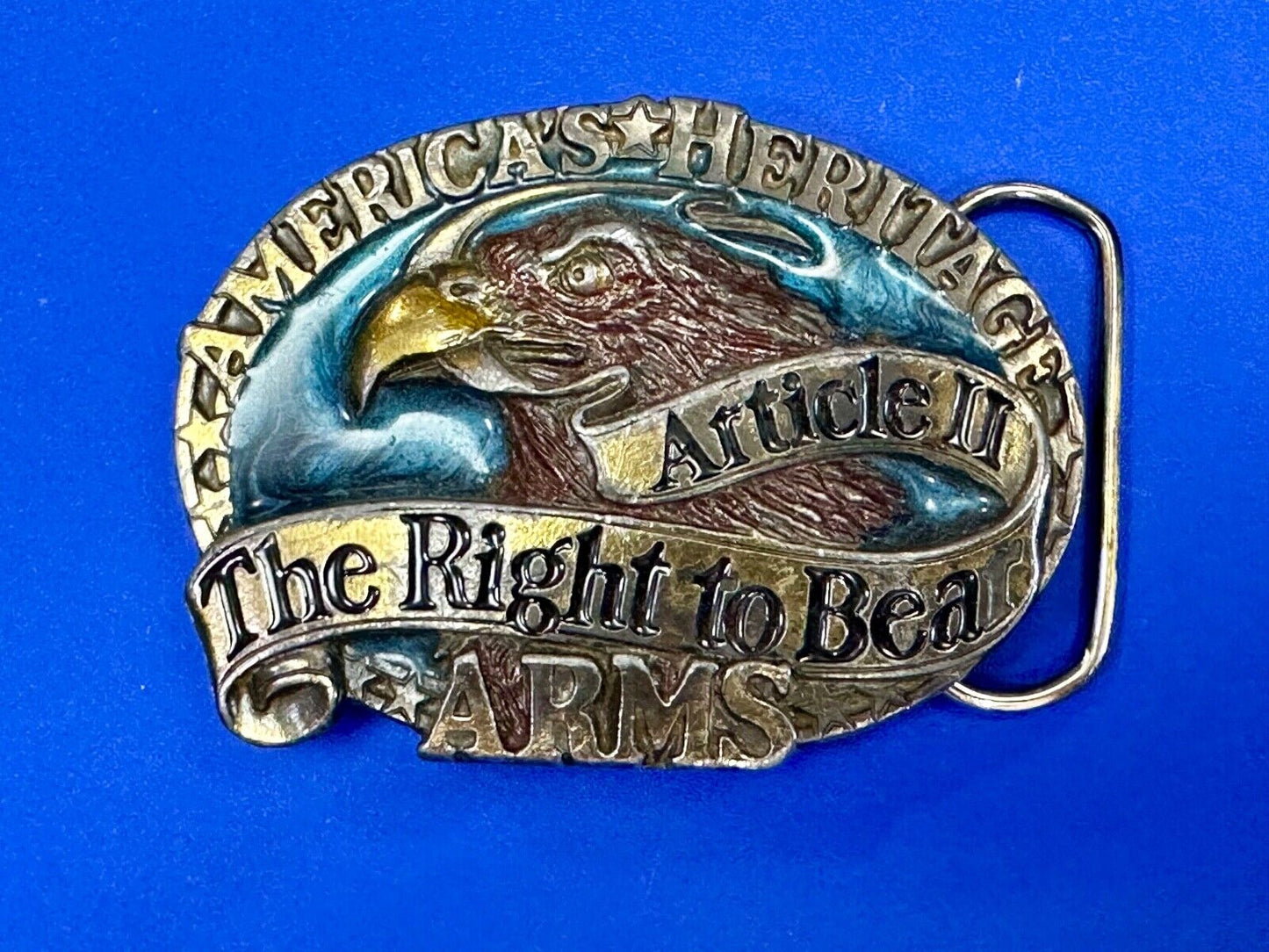 2nd amendment The Right to keep & Bear Arms patriotic great American belt buckle