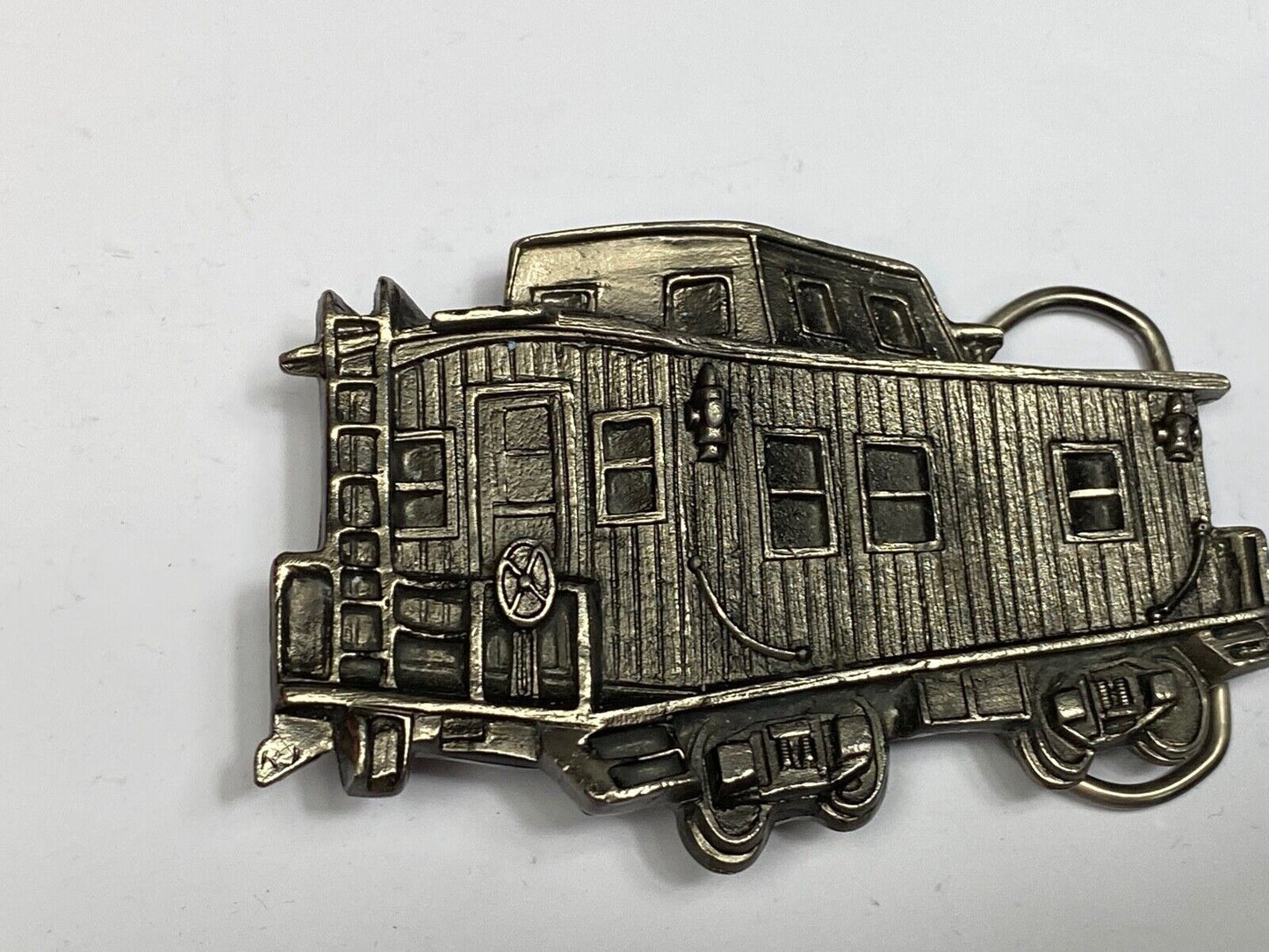 Train Caboose Collectors Belt Buckle Great American Buckle Co 1979 Made USA