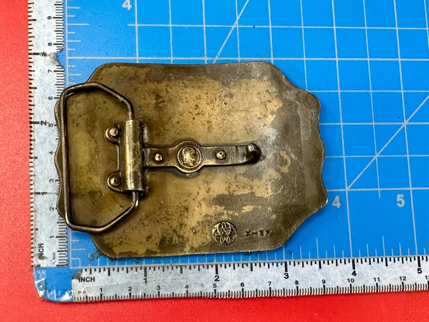 Vintage American Express Southwestern Stage Company Bergamot X-37 belt buckle