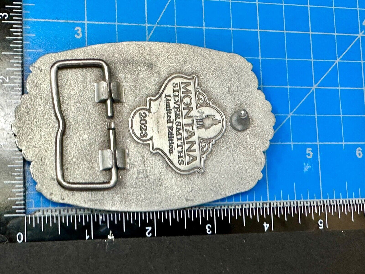2023 Pendleton Whisky Let'er Buck Montana Silversmith Rodeo Cowboys Belt Buckle
