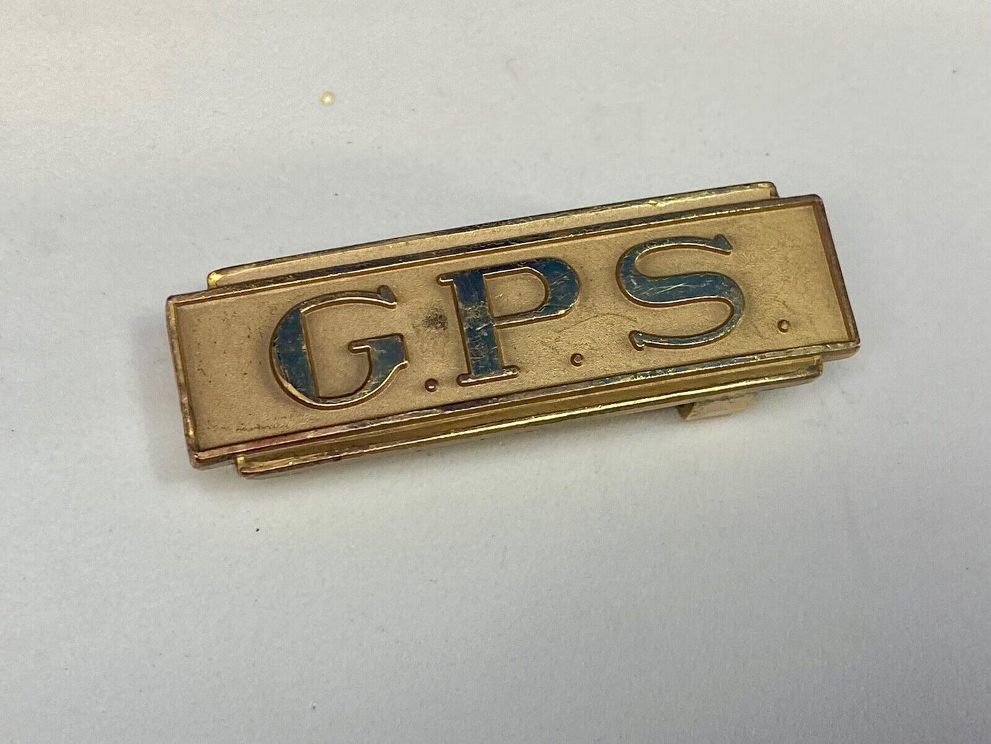 Vintage Belt Buckle By Herff Jones. Initials? Letters Gps