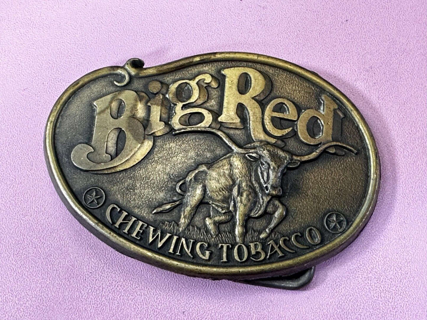 BIG RED CHEWING TOBACCO VINTAGE 1970s USA LONGHORN BULL COW BIG RED CHEW