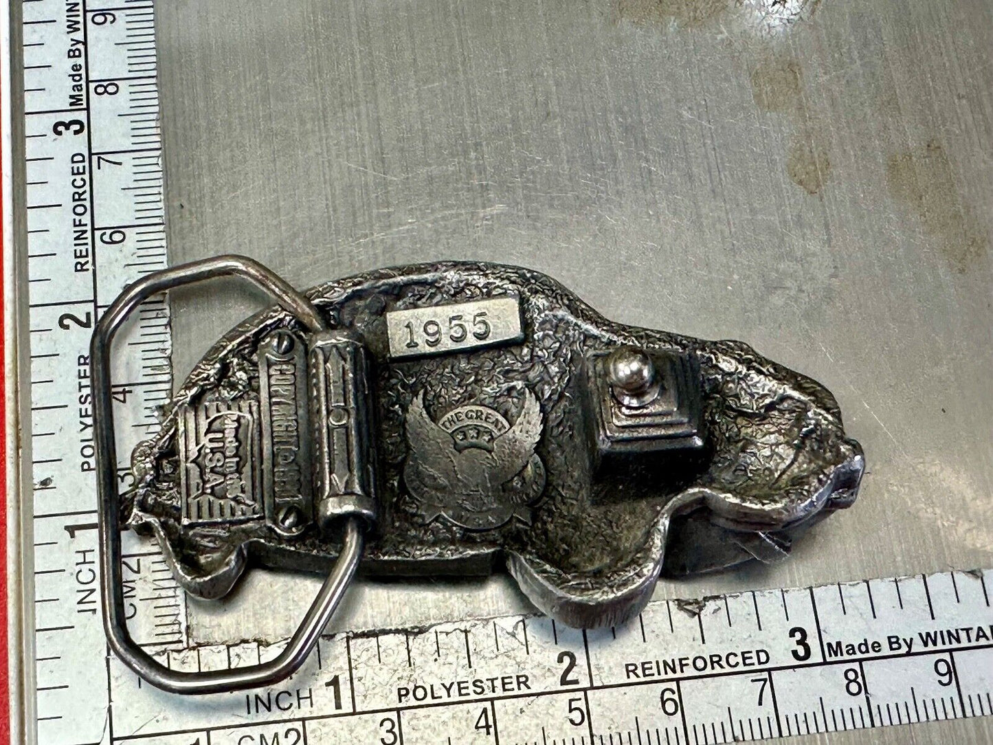 1990 VW Volkswagen Bug Car Auto Collectors Dealers Great American belt buckle Co