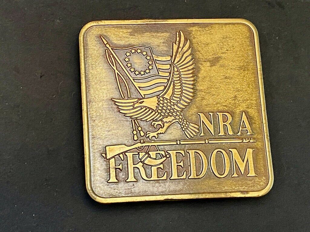 Bicentennial - Firearms Freedom Institute Nra Usa Gun Collectors Belt Buckle