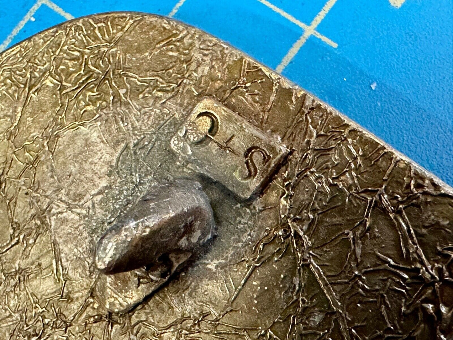 The Tough Tire Team BRi Brad Ragan, Inc. vintage belt buckle by Spec-Cast