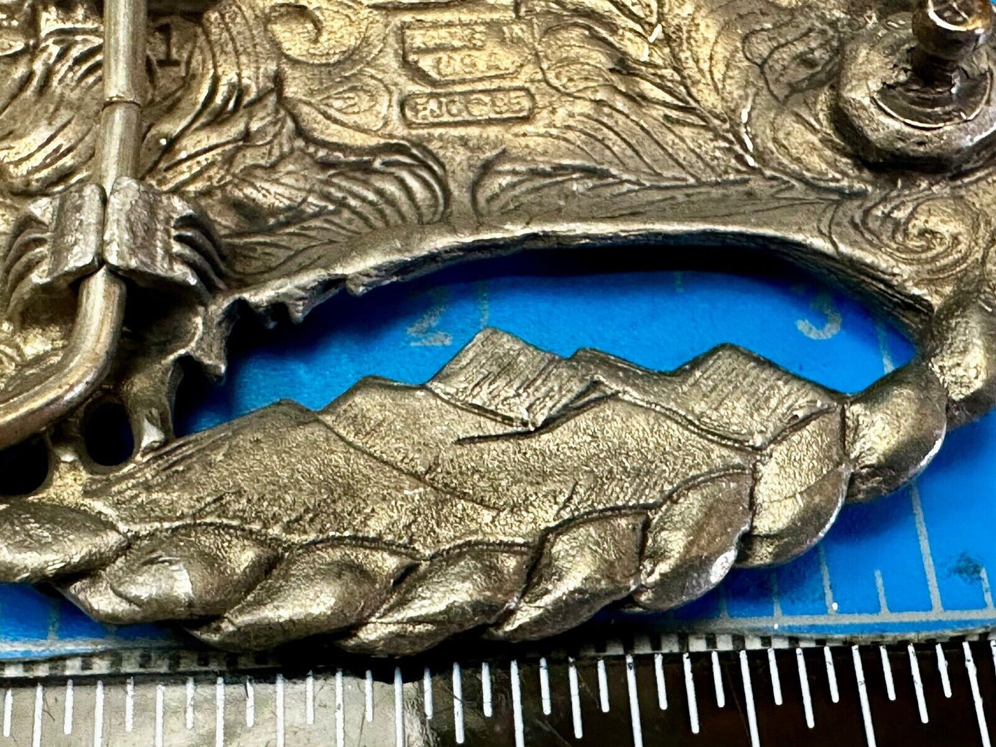 Vintage Eagles Head - Sharp Beak. cutout 1993 EGE Western Belt Buckle