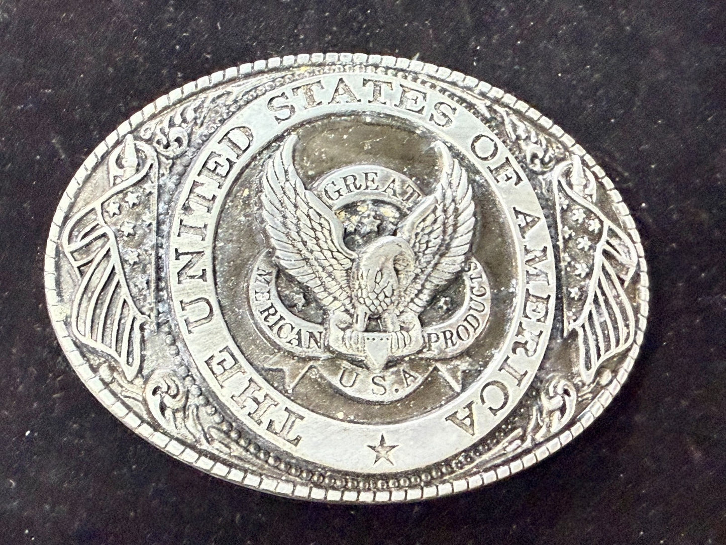 The United States Of America Vintage The Great American Belt Buckle Company
