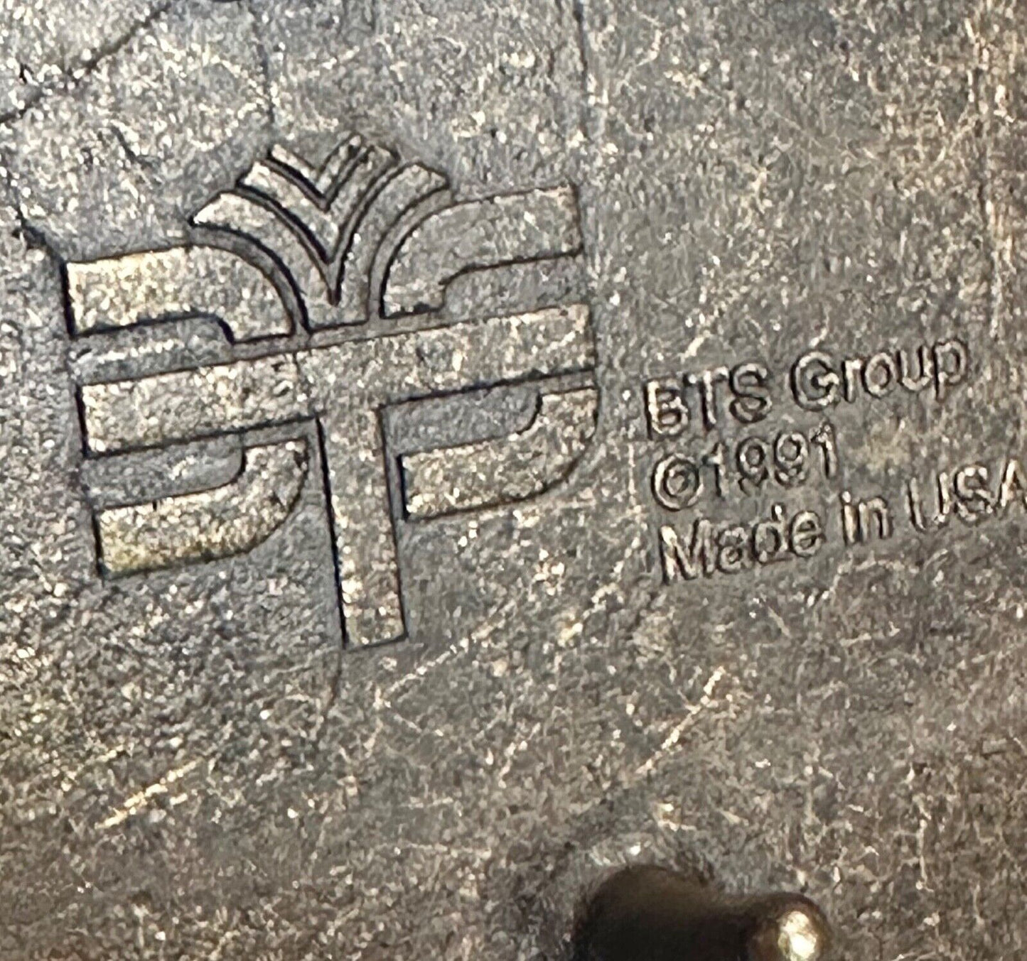 THINK Safety First ZACHRY Equipment Department Vintage 1991 BTS belt buckle